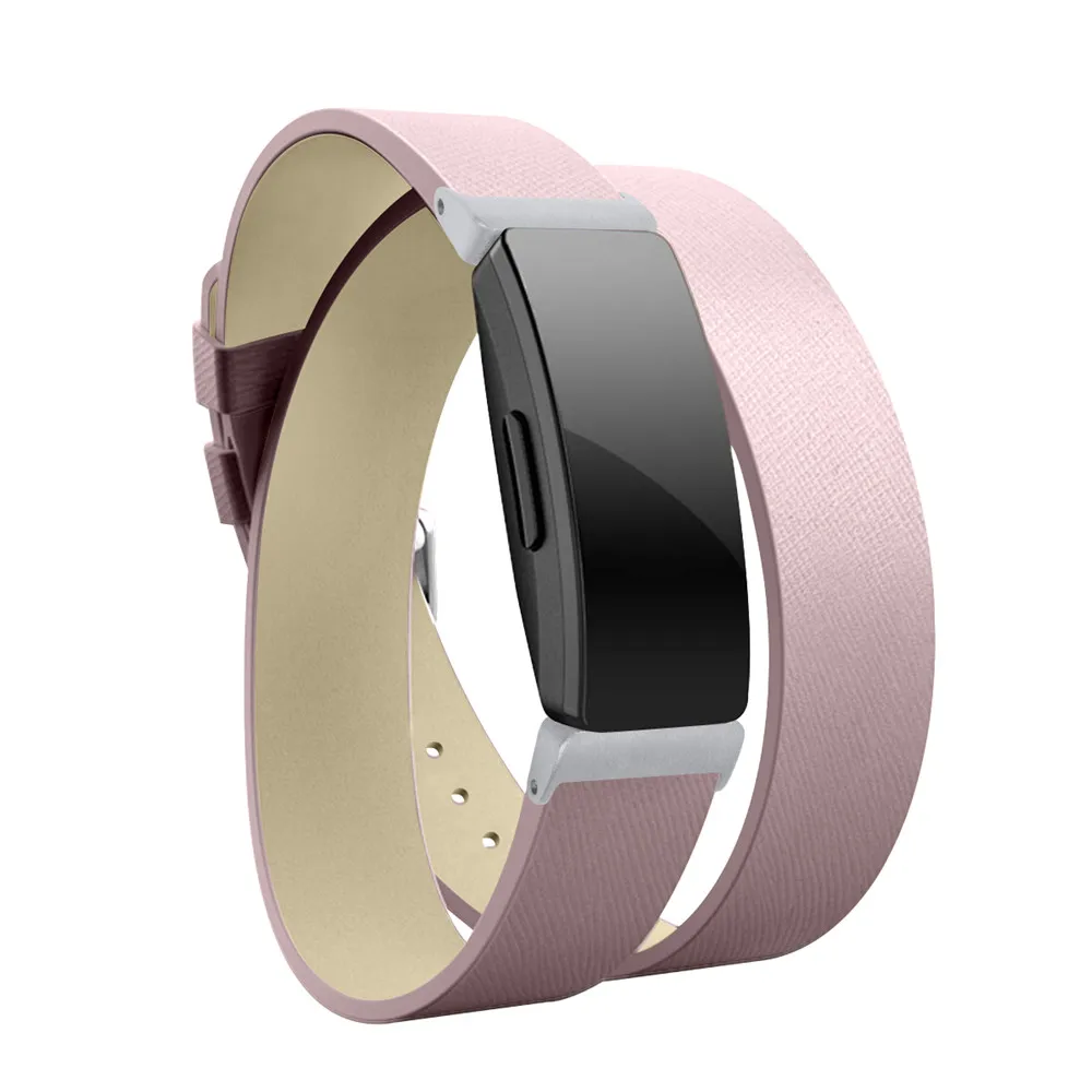 Роскошный ремешок из натуральной кожи для Fitbit inspire/inspire hr наручный браслет ремешок для часов черный ремень для часов высокого качества