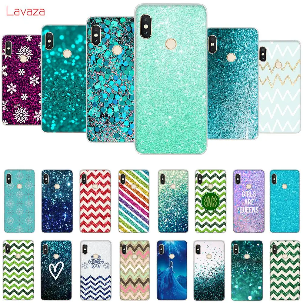 Чехол для телефона Lavaza серебристый/зеленый Блестящий жесткий чехол в полоску Huawei