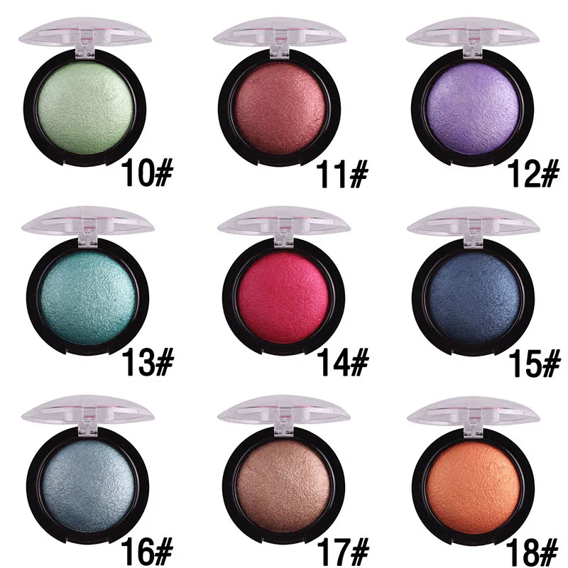 Тени для век MISS ROSE24 цветные однотонные металлические тени водостойкие белые