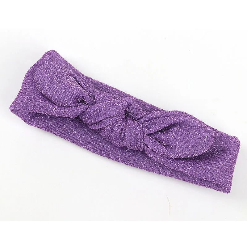 Горячая Распродажа 2018 Новые блестящие повязки на голову с бантом в виде кролика