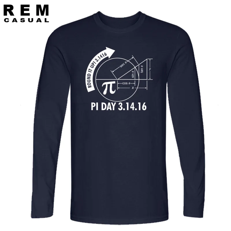 Футболка мужская с длинным рукавом и круглым вырезом модная тенниска