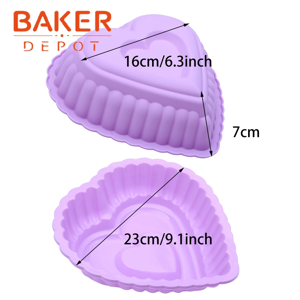 BAKER DEPOT, силиконовая форма для большого торта, круглая форма для выпечки торта, форма для выпечки, 3D, большая хлебная выпечка, сделай сам, на день рождения, свадьбу, Новинка