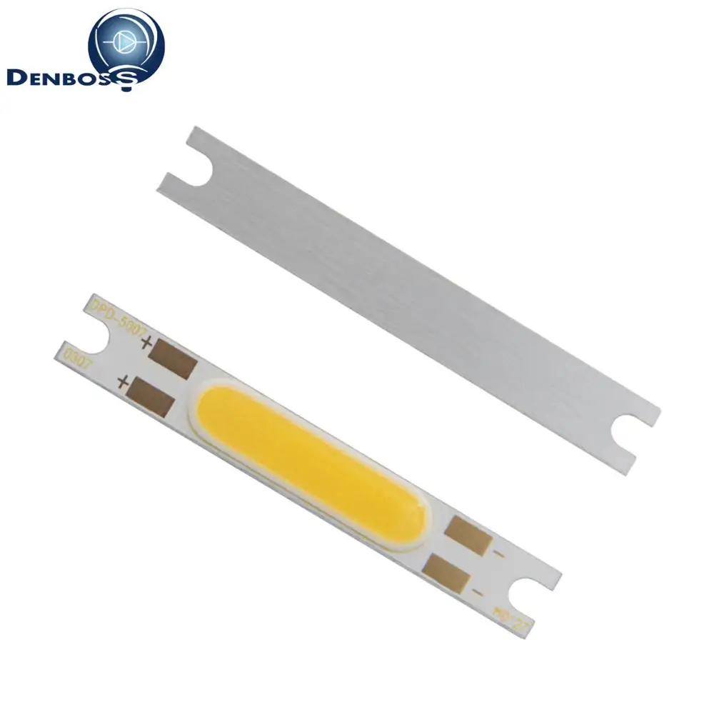 

10PCS allcob 50mm 7mm LED COB Strip manufacturer Flip chip High lumen Light Source 3W-5W COB bulb lamp for Wall Lamp