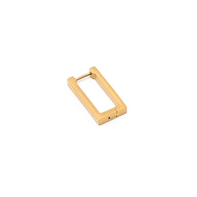 Rectangle gold 1 шт. Gethic модные треугольные квадратные серьги-гвоздики с ромбовидным сердцем из нержавеющей стали для мужчин и женщин - Окраска металла: Rectangle gold
