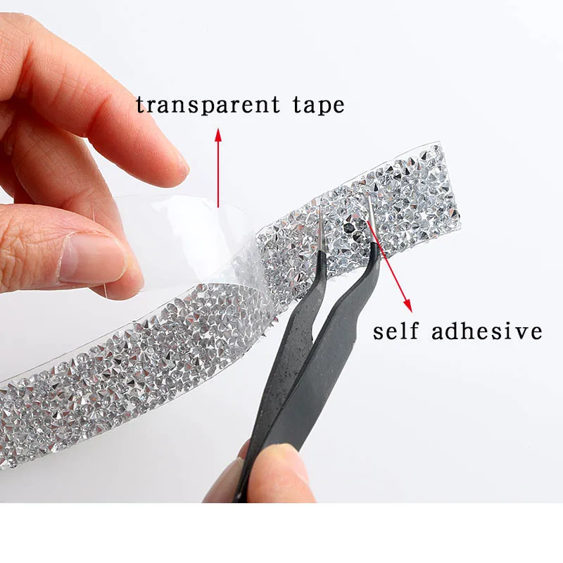 Самоклеящееся 5 ярдов/партия украшенное стразами исправленное железо с