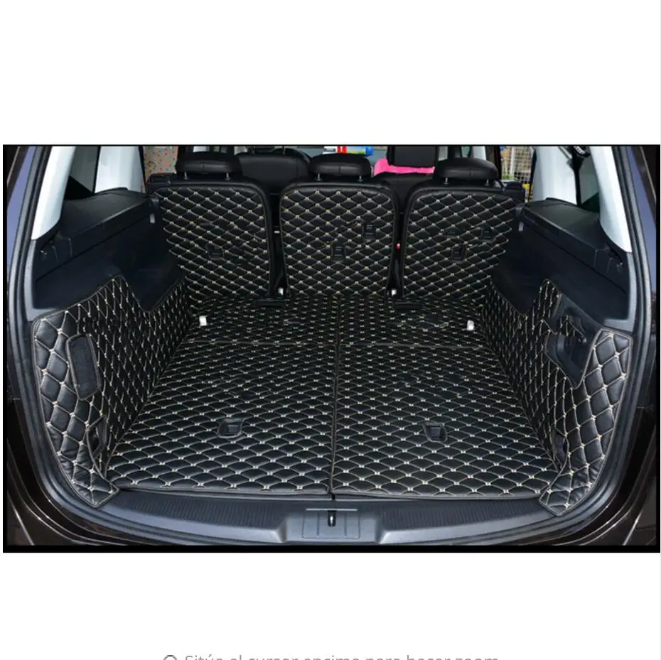 fiber leather car trunk mat for volkswagen sharan 2010-2012 2013 SEAT Alhambrar car accessories