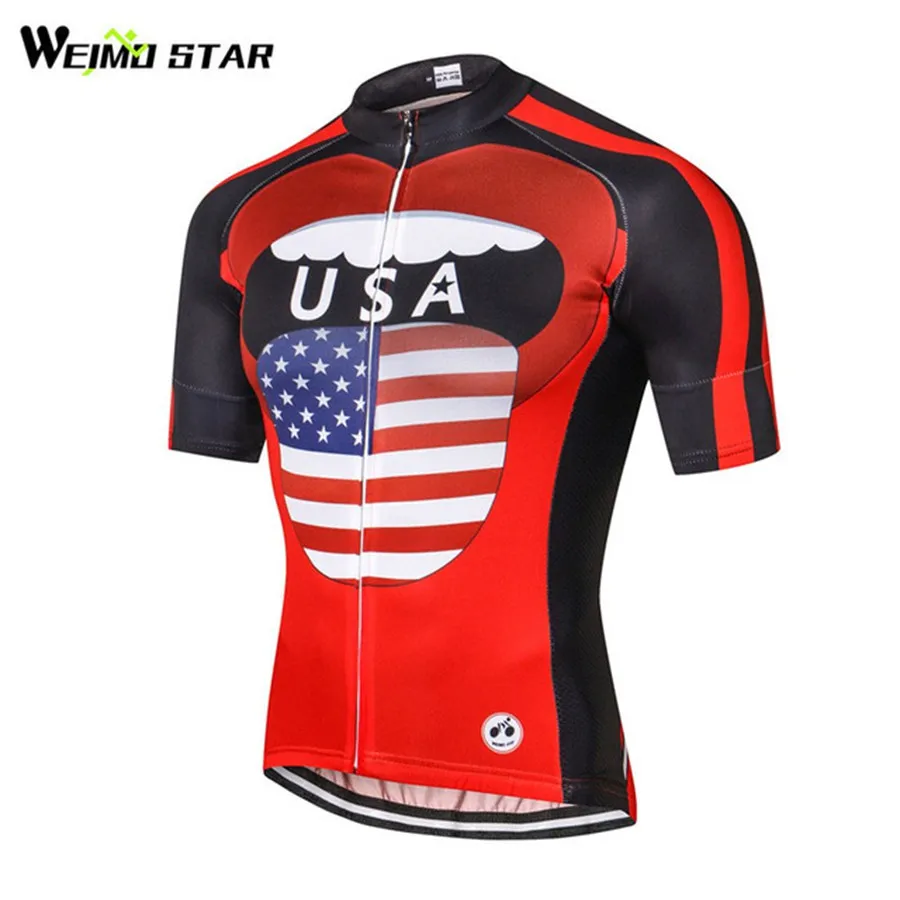 

Weimostar USA pro team Cycling Jersey Men Cycling Clothing mtb Jersey Breathable Bicycle Clothes Racing Sport Cycling Clothing