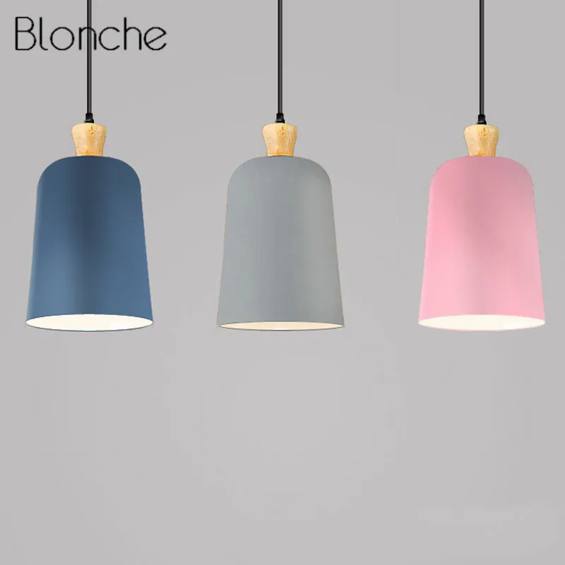 Скандинавский домашний декор подвесной светильник Дания цветной в виде макарона