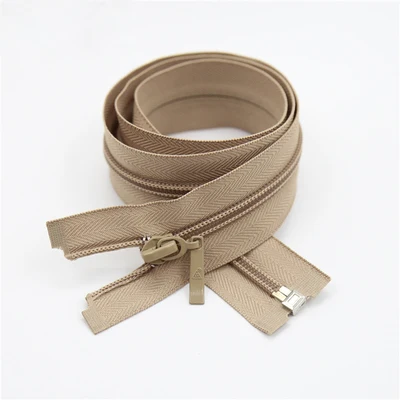 khaki 1 шт. 5# нейлоновая застежка-молния 70 см длинные открытые молнии для DY пошив пальто аксессуары для одежды доступны 23 Цвета - Цвет: khaki