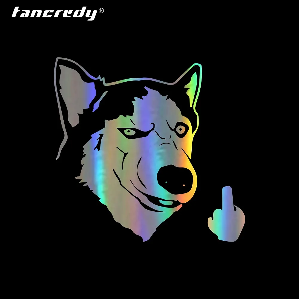 Автомобильные наклейки Husky забавные для мальчиков на бампер автомобиля