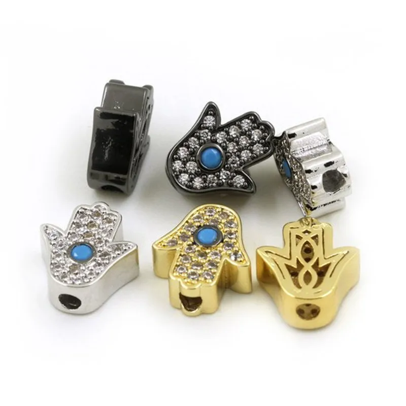 Модные злые глаза бусины ручной работы прозрачный CZ микро проложенный