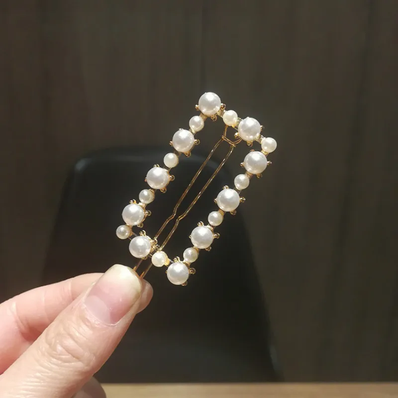 Новинка 2021 заколка для волос с имитацией жемчуга женская модная шпилька в