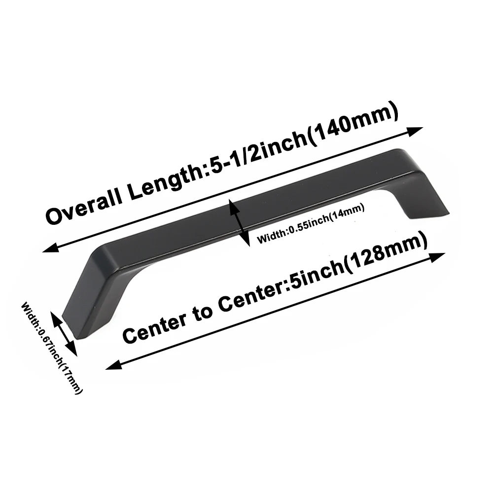 Черные ручки для шкафов Goldenwarm дверей кухни ванной мебельная фурнитура стола