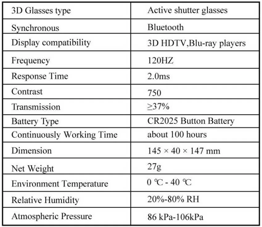 Bluetooth 3D Shutter Active Glasses for Samsung Panasonic for Sony 3D TV Universal TV EPSON Projector 3D Glasses gafas SSG5100