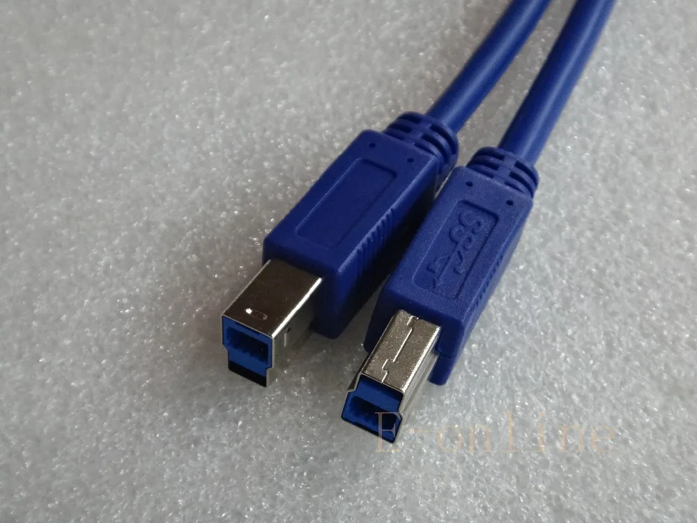 Высококачественный синий USB 3 0 кабель Супер Скоростной AM To BM для передачи данных M