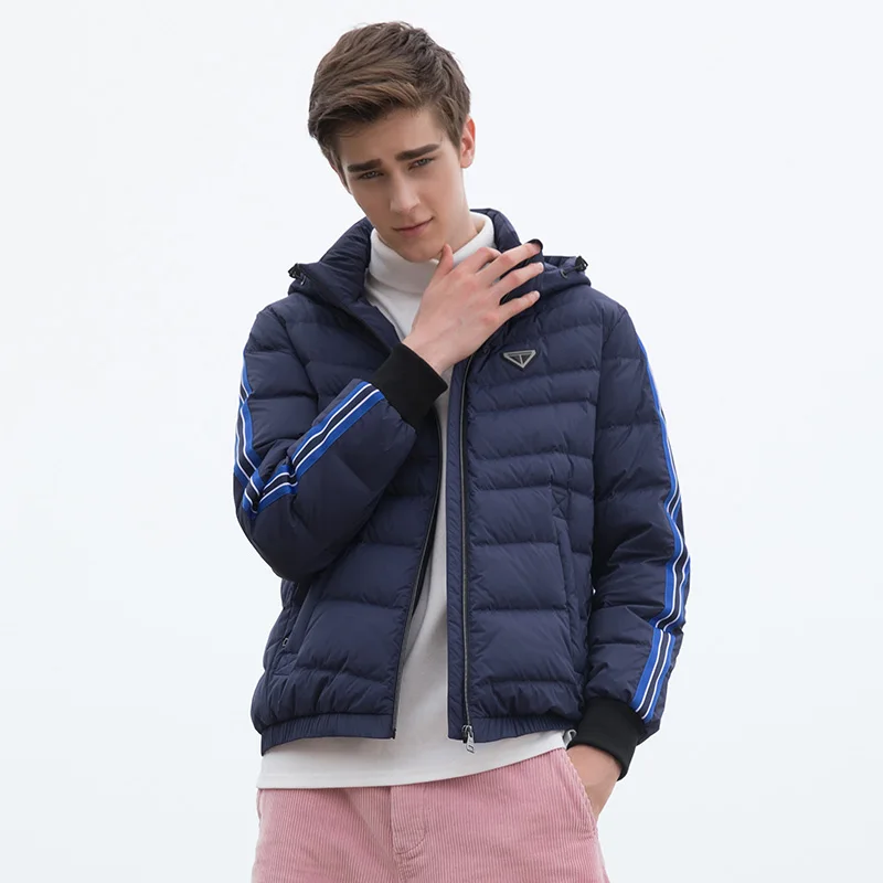 TANBOER мужской пуховик дышащее пуховое пальто зимнее пышные легкие зимние куртки