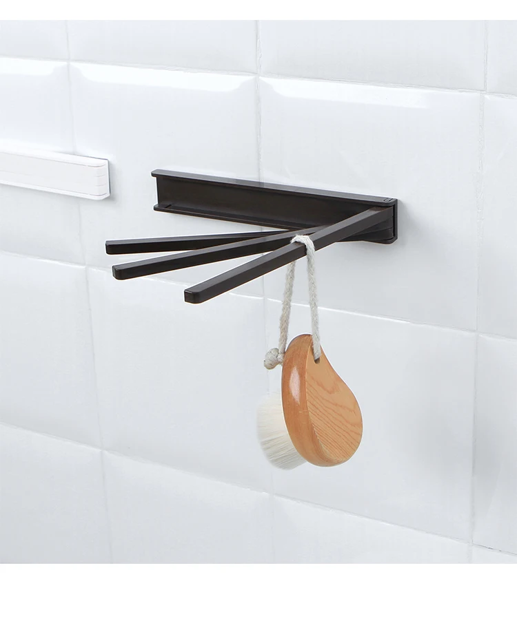 Creative Rotating Wall-mounted Towel Racks 3 Layer Bathroom Storage Rack Freestanding Hanging Holder Kitchen Bathroom Organizer