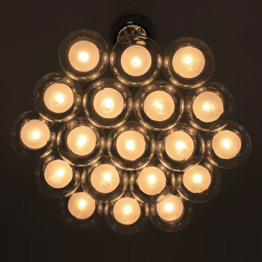 Современный стеклянный подвесной светильник Soapsuds для столовой романтическая