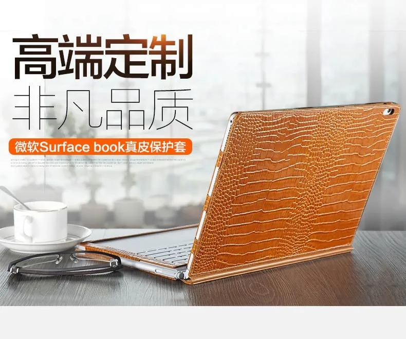 Топ чехол из натуральной кожи для microsoft Surface Book 13,5 ''дюймов, защитный чехол для планшета, съемный чехол+ подарок