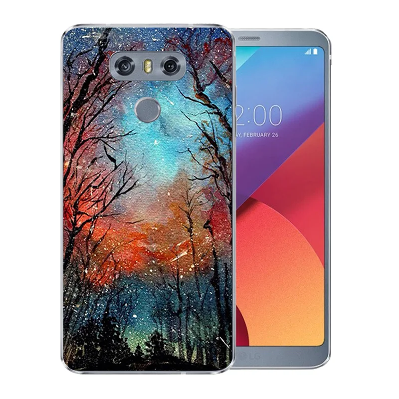 5 7-дюймовый чехол для LG G6 мягкий ТПУ LGG6 Ультратонкий с рисунком звездного неба