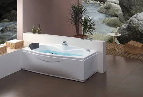 

Fiber glass Acrylic whirlpool bathtub Right Apron Hydromassage Tub Nozzles Spary jets spa RS6138