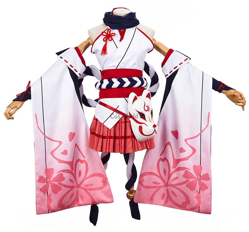 MmiHoYo Yae Sakura кимоно юката Униформа платье наряд игры костюмы для косплея |
