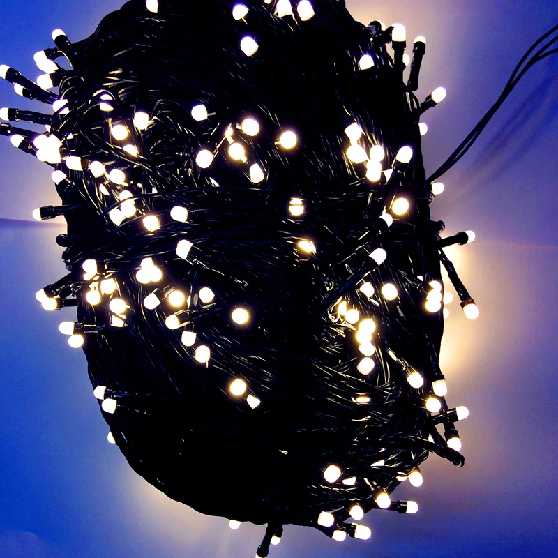 JULELYS 100M New Year Fairy Lights Christmas Garland Tree LED String Lights For Holiday Party Garden Wedding Decorations
