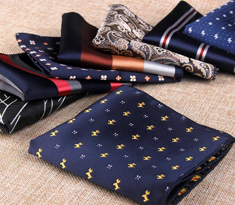 11 видов стилей модный Мужской Хлопковый Карманный квадратный платок в западном