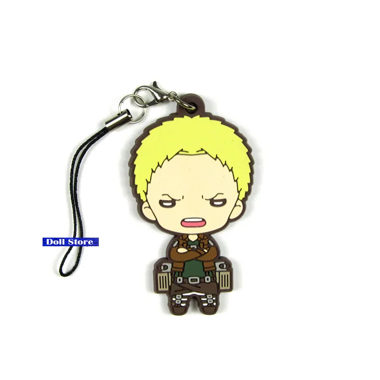 Аниме брелок Криста Ленз ривалле эрене Армин Саша мантра Резиновый