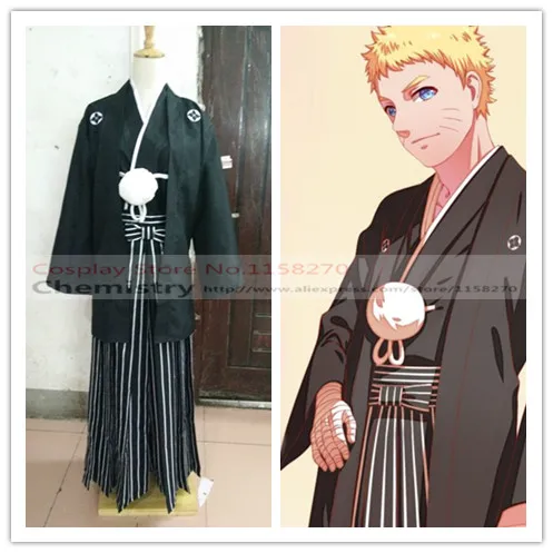 Черный костюм для косплея кимоно на заказ |