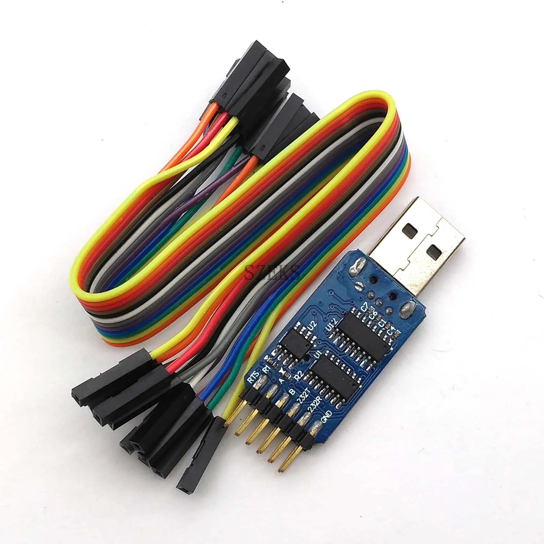 6 в 1 CP2102 USB к TTL 485 232 повернуть вокруг 3 V/5 V совместимый шесть Многофункциональный