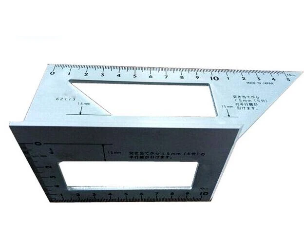Многофункциональная квадратная линейка для деревообработки 45 градусов 90