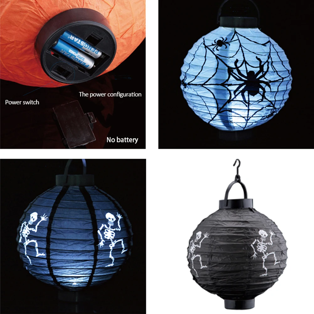 2019 украшение на празднование Хэллоуина светодиодный Бумага тыквы летучая мышь