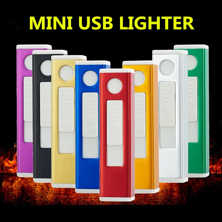 Новинка 2019 прямоугольная зажигалка с USB Электронная заряжаемая батарея
