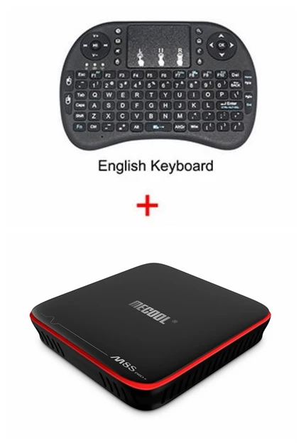 5 шт MECOOL M8S PRO W Smart tv Box Amlogic S905W четырехъядерный 2 Гб ОЗУ DDR3 16 ГБ Android 7,1 ТВ-приставка 2,4 ГГц WiFi 4K H.265 ТВ-приставка - Цвет: Add I8 Keyboard