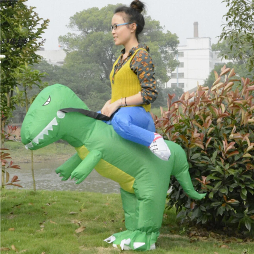Новинка костюмы для косплея с динозавром родителей и детей поддельные наездники