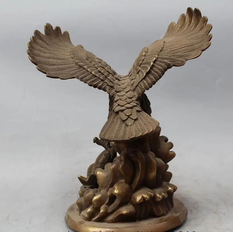 11 &quotКитай Китайский народный фэн шуй латунный ястреб орел Король птиц predation