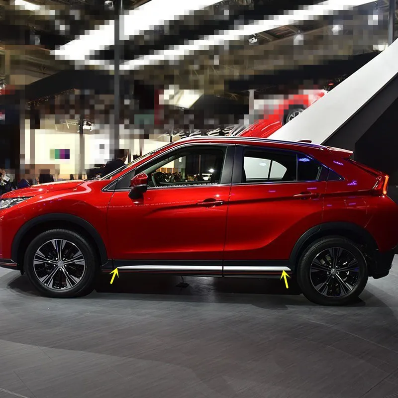 4 шт. матовые накладки на боковые двери для Mitsubishi Eclipse Cross 2018|Хромирование| |