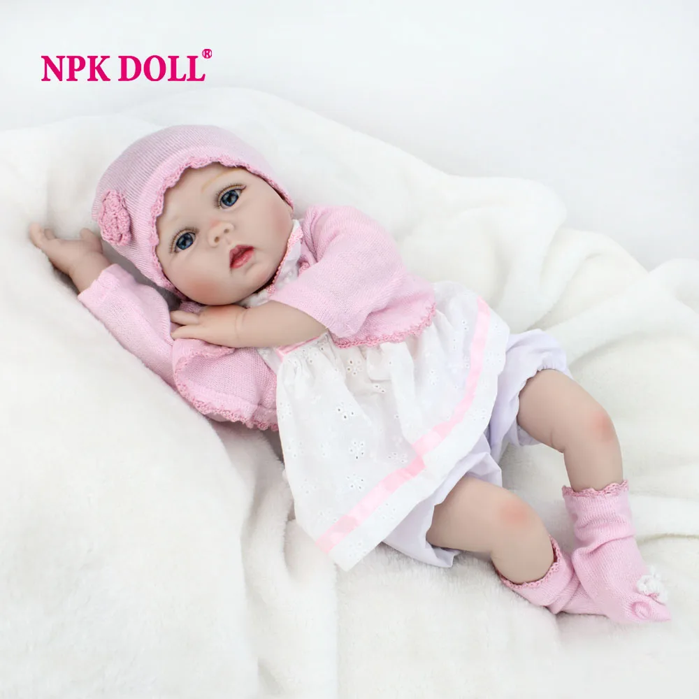 NPKDOLL 22 &quot55 см Реалистичные куклы реборн Мягкие Силиконовые Винил Reborn Baby Куклы Для