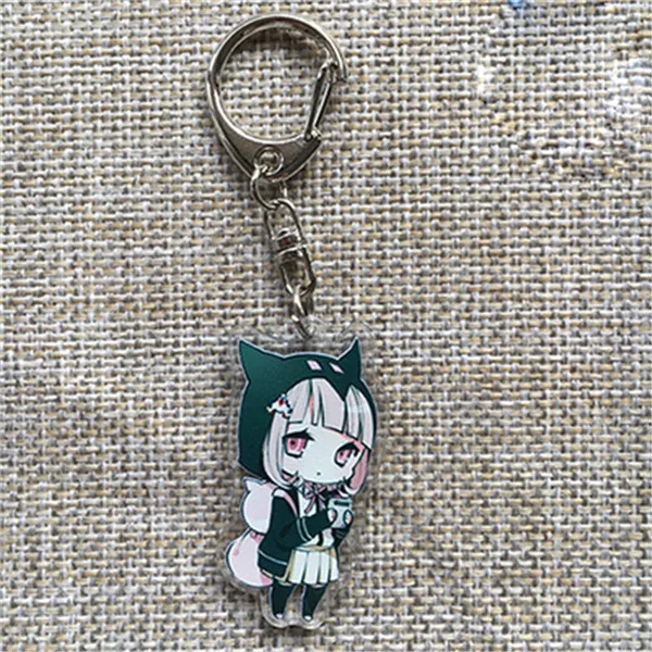 Nanami ChiaKi Брелок Danganronpa Nanami ChiaKi, брелок для ключей, подвеска в подарок, Новые брелки, Хината Хаджиме, косплей, брелок, Komaeda Nagito - Цвет: Nanami ChiaKi