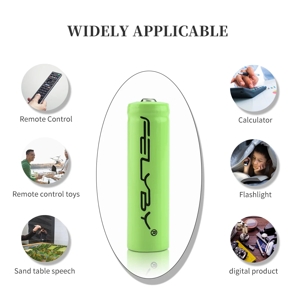 FELYBY 1 5 шт 3 7 V 1000mAh 14500 AA литий ионная аккумуляторная батарея с кнопками для камеры