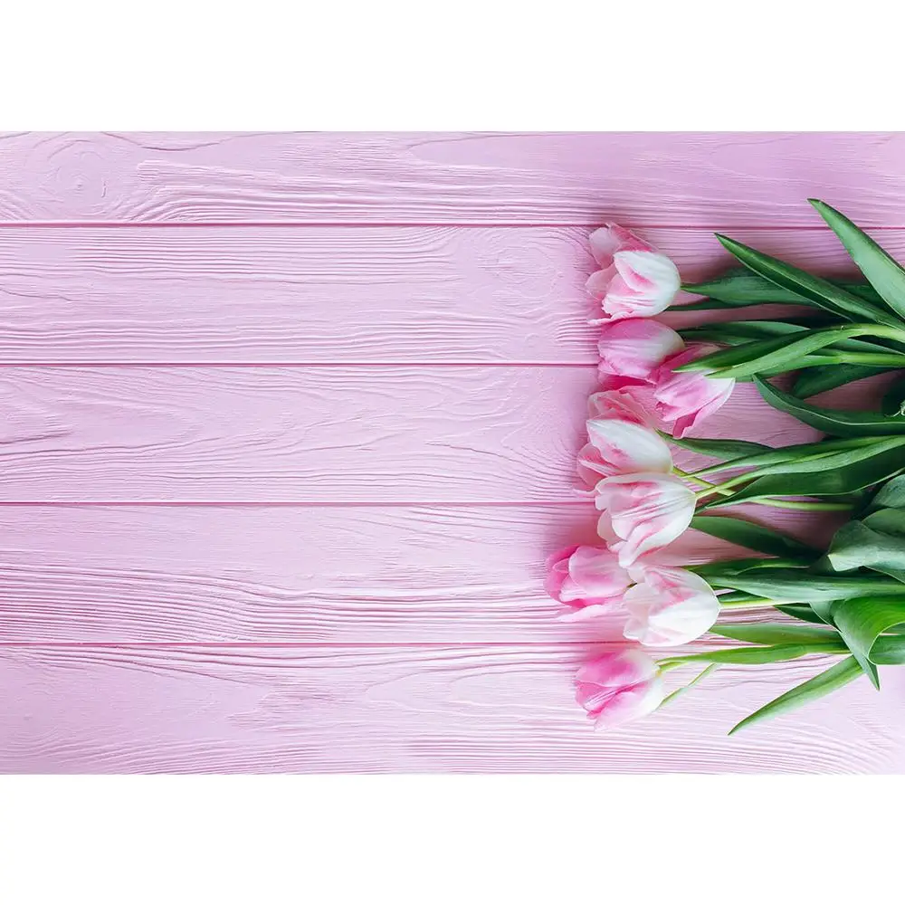 

Tulip Pink Wooden Wall Photographic Backgrounds Vinyl Cloth Photo Shootings Backdrops for Baby Children Wedding Photo Studio