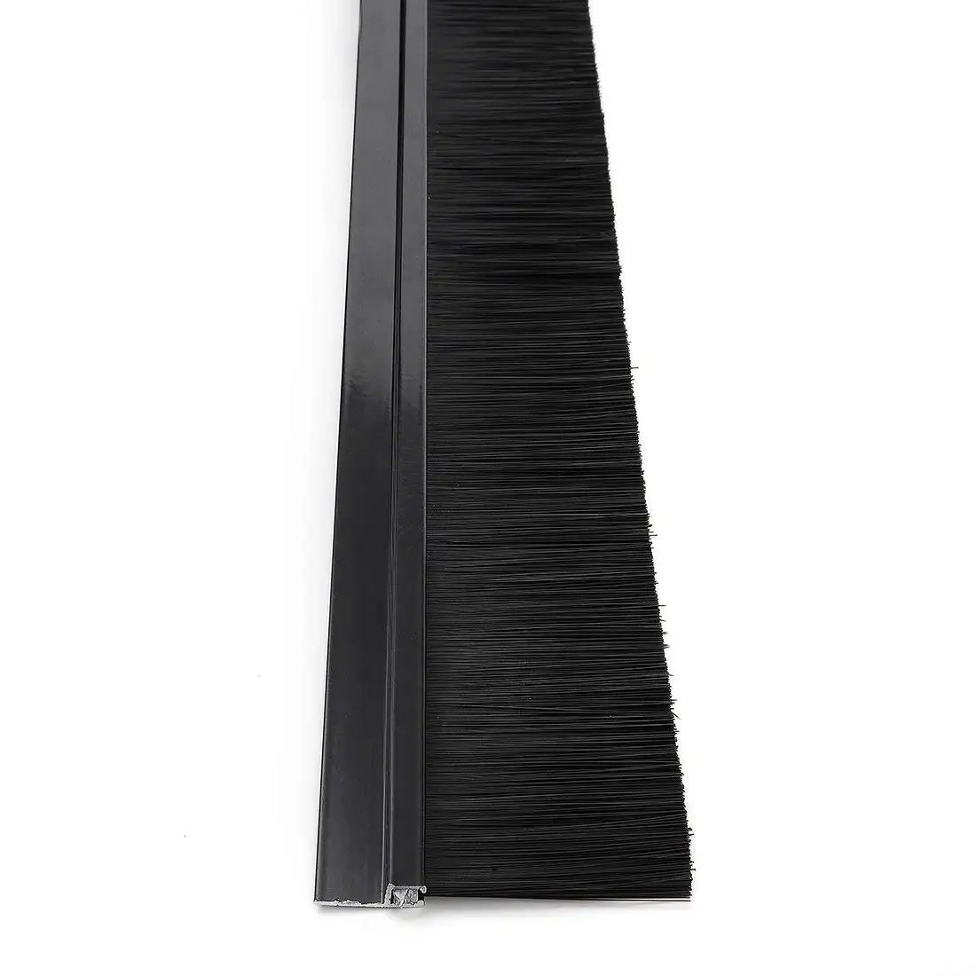 1pcs New Style Door Bottom Scanning H-shaped Aluminum Alloy Base Brush Dust Elevator Black | Инструменты