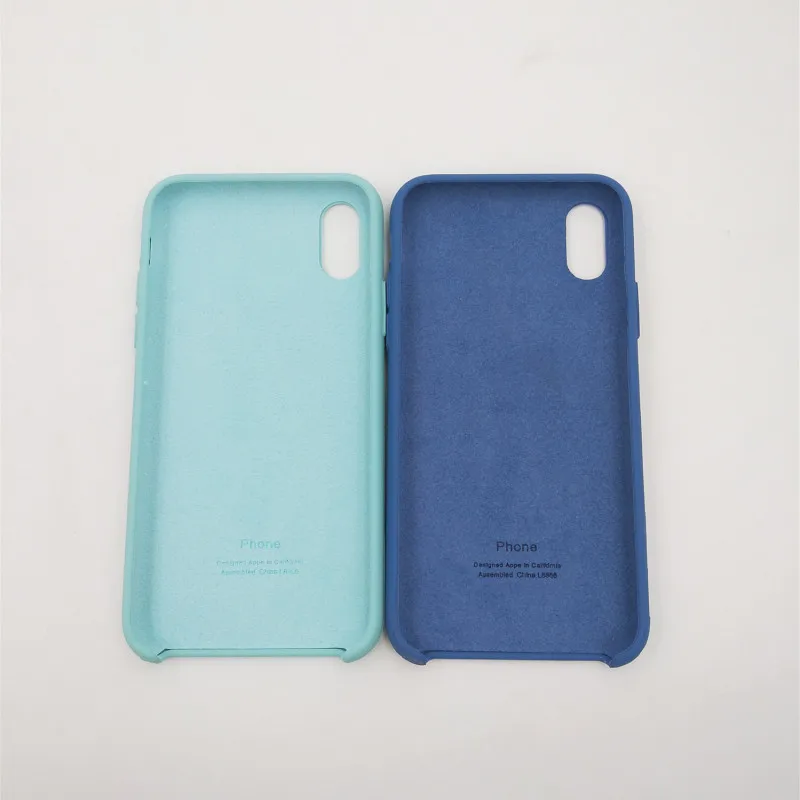 Silky Soft Touch Liquid Silicone Phone Case for iPhone X XS XR XSMAX ShockProof Back Cover |