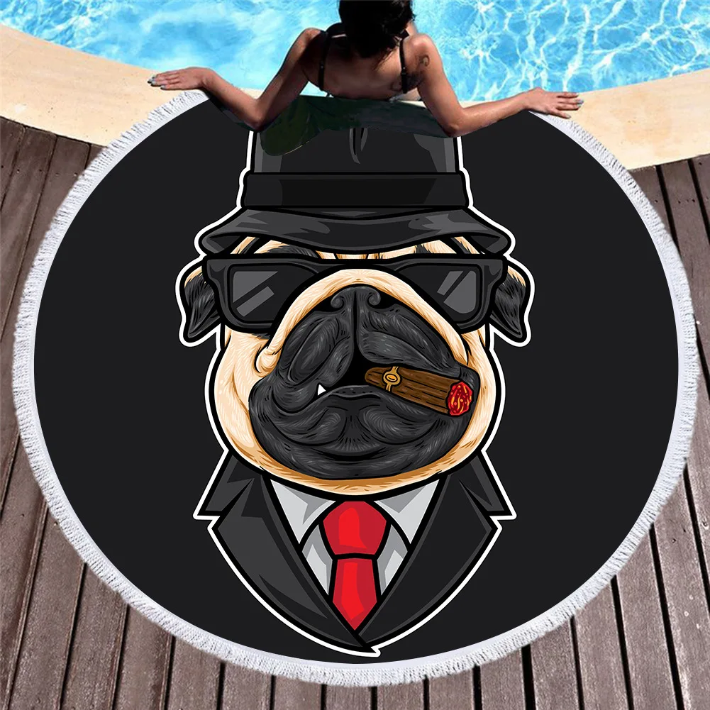 Новинка 2019 пляжное полотенце с круглым принтом в европейском и американском