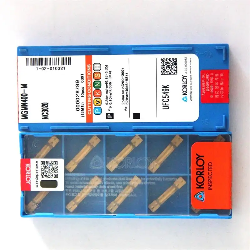10 шт./лот MGMN400-M NC3020 KORLOY поворотные фрезы 100% Новые оригинальные высококачественные
