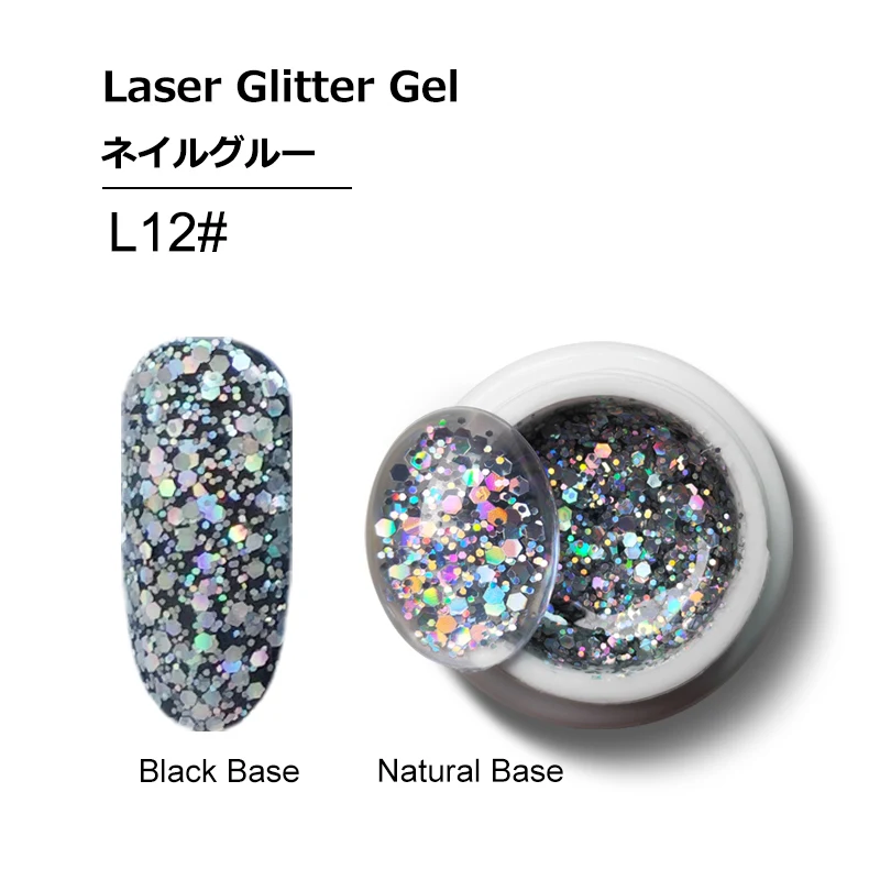 5ml glitter gel L12 Francheska креативный рисунок проволоки ногтей гель точка к линии живопись гель лак вытягивание паук ногтей художественный Гель-лак для ногтей - Цвет: 5ml glitter gel L12