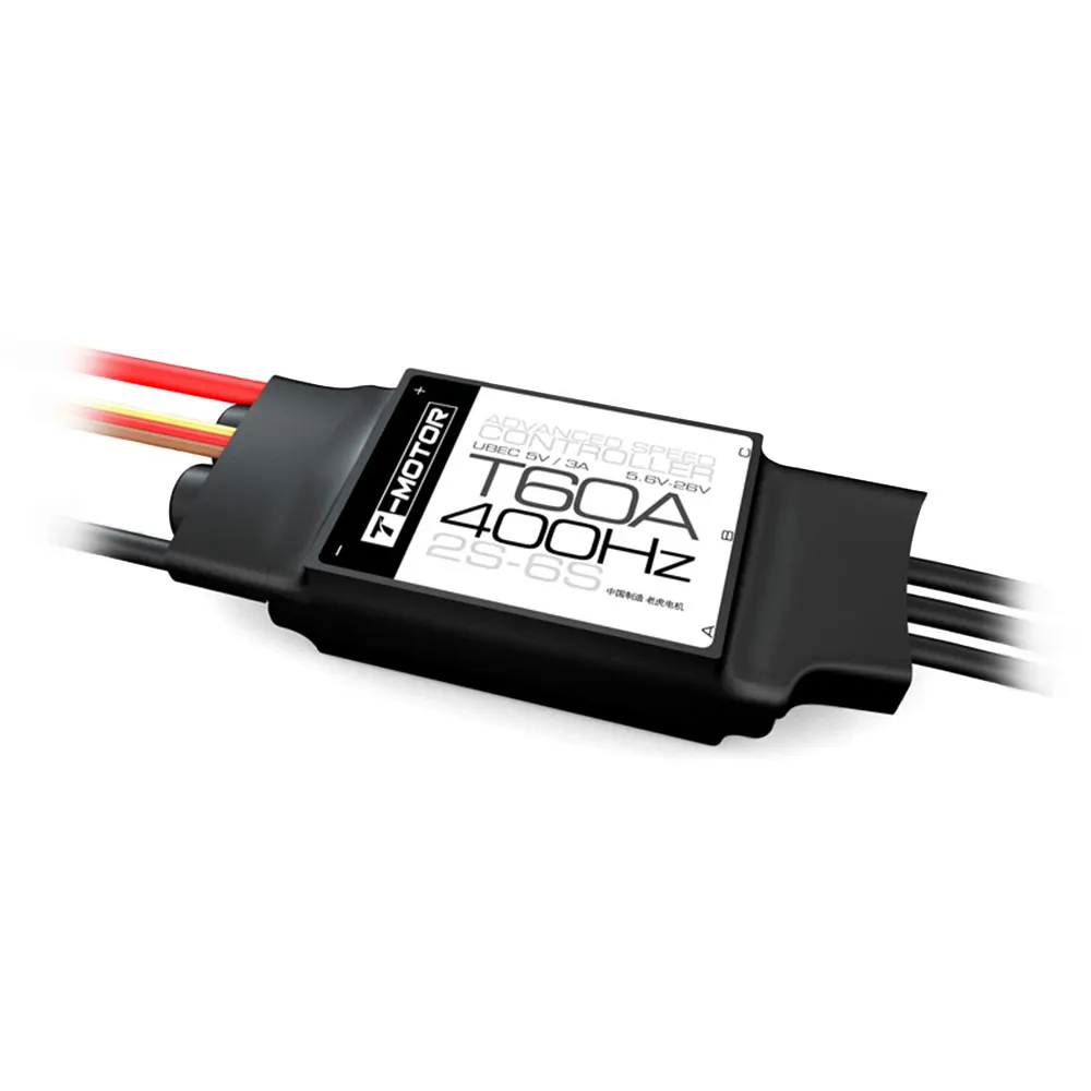 T-MOTOR T60A (2-6S 400 Гц с BEC) электронный регулятор скорости бесщеточного двигателя для