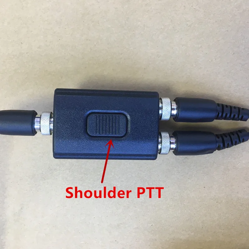 Высокочувствительная гарнитура с микрофоном наушники двойным разъемом PTT K 2