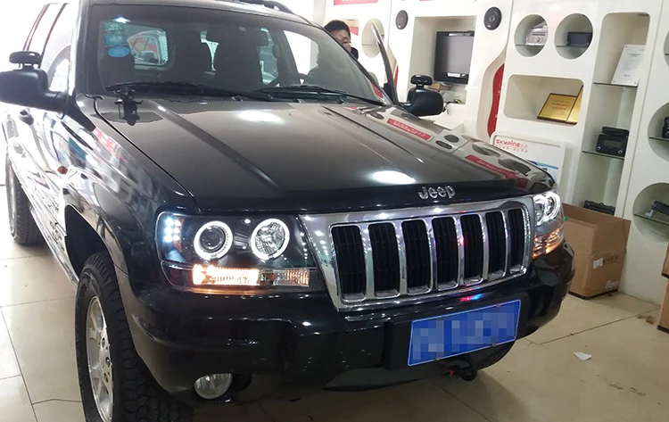 AKD автомобильный Стайлинг Головной фонарь для Jeep Grand Cherokee фара 1999-2004 светодиодный фонарь DRL Hid Bi Xenon объектив авто аксессуары